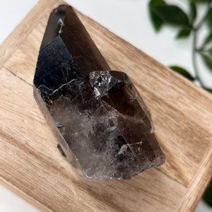 Smoky Quartz Protection Crystal Point Cluster